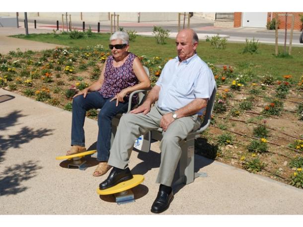 BANC 2 PLACES AVEC DOUBLE DISQUE ROTATIF