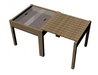TABLE MODULAIRE SEMIS + TABLE