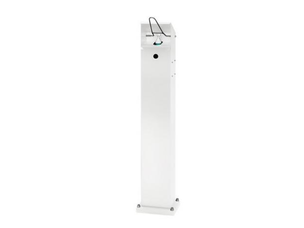 DISTRIBUTEUR DE GEL DÉSINFECTANT - SANS CONTENEUR DECHETS - BLANC