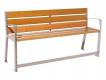 BANC TRANQUILLITE 1800 MM ACIER ET BOIS