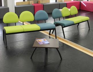 TABLE BASSE CARREE - BRUN WENGE