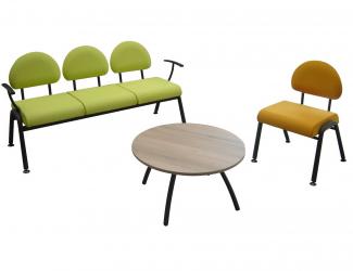 TABLE BASSE RONDE - BRUN WENGE