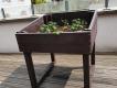 JARDINIERE CARREE BAC INCLINE EN PLASTIQUE RECYCLE