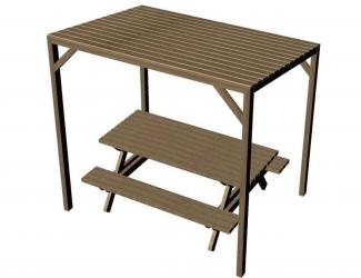 OMBRIERE DE TABLE EN BOIS