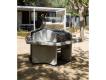 BARBECUE TROIS FOYERS STANDARD BETON GRIS - ACIER GRIS (RAL7015°
