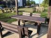 ENSEMBLE PIQUE NIQUE MODERNE VERSION BANCS AVEC ESPACE PMR