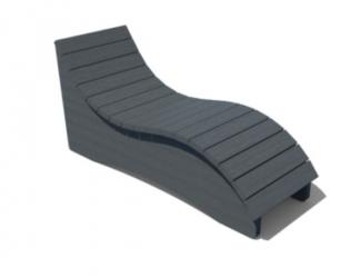 CHAISE LONGUE DETENTE EN PLASTIQUE RECYCLE